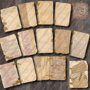 13 Misc Pages from Nan's 1920s "Junk Journal" for your own  Junk Journals,Folios, Scrapbooks, CardMaking, ATC,ACEO, altered art, multi-media