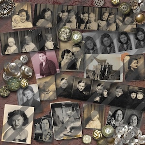 Digital Kit "Small Vintage Pictures" for  Junk Journals, Scrapbooking, Card Making, Folios, altered art, multimedia, all vintage crafts