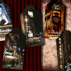 LOVING the THEATER 2; 90 Printable Tags, Envelopes, Pockets etc for Junk Journal, Scrapbooking, Cards, Folios, Collage, All Paper Crafts
