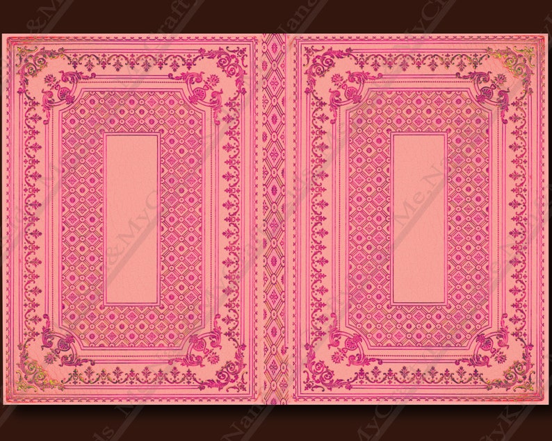 Five Printable Journal Covers VERY DETAILED Double sided For Etsy