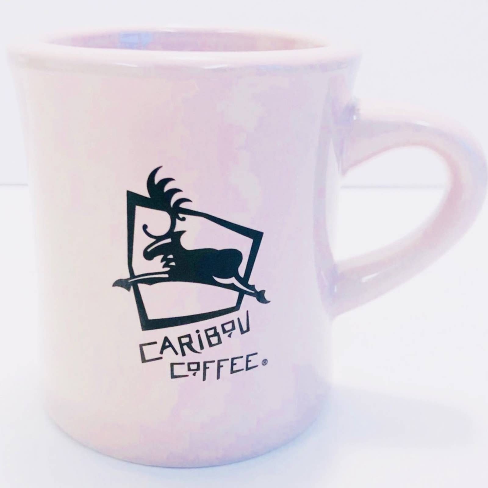 CARIBOU COFFEE Classic Retired Logo Pink Diner Coffee Mug Etsy