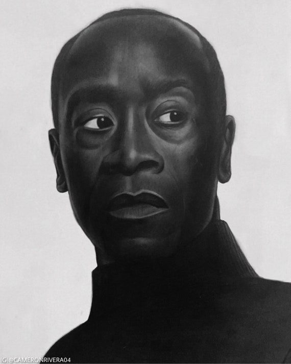 1 Of 1 Original Artwork Of Actor Don Cheadle Aka War Machine