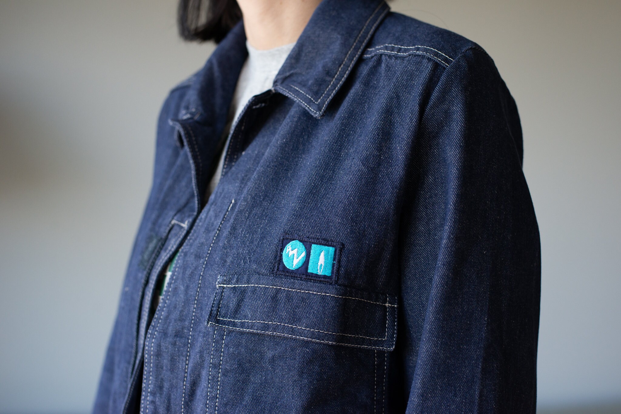 Veste En Jean Vintage Guy Leroy 1988 - Made In France, Taille M, Bleu, Excellent état