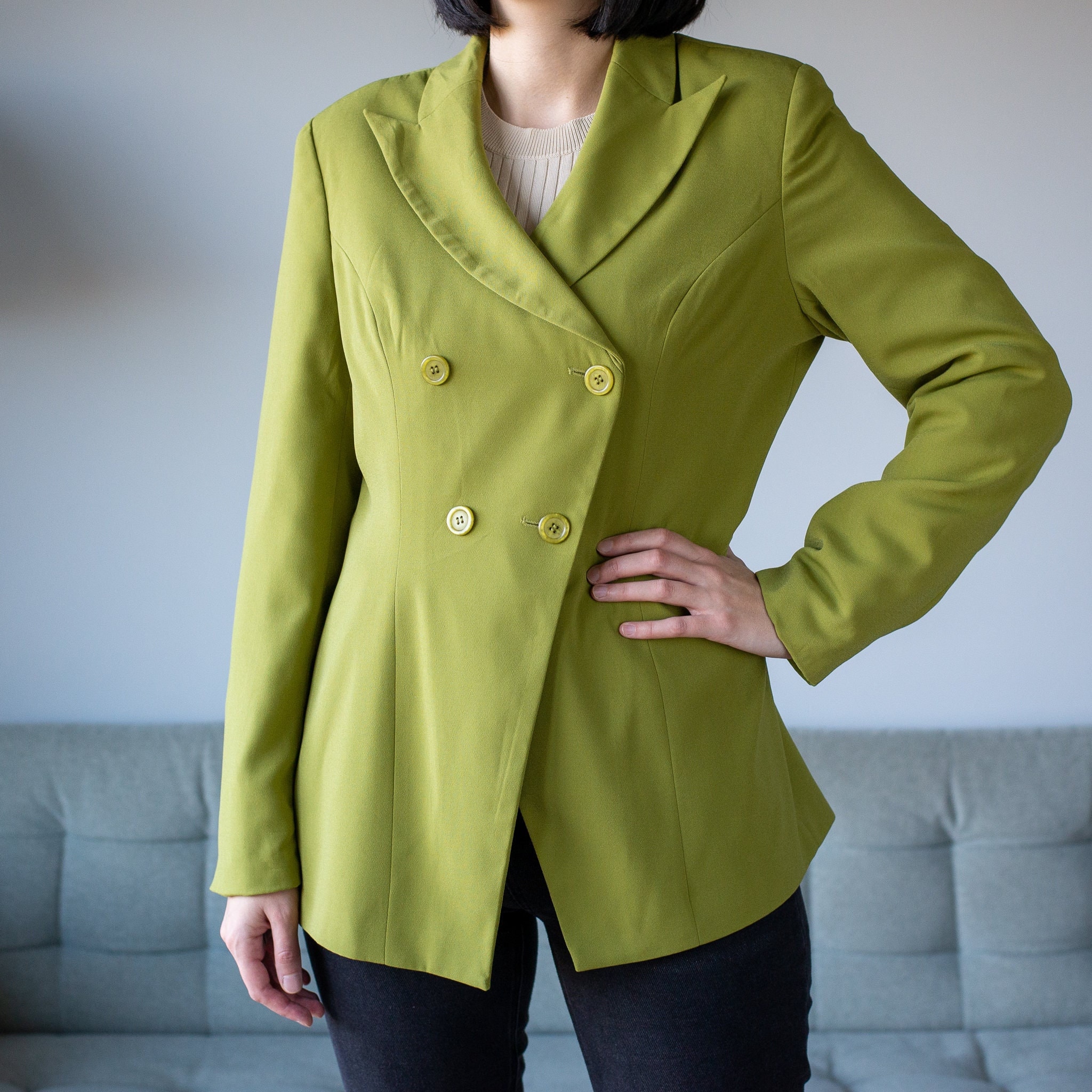 Tailleur Donna Elegante Tailleur Verde Mela Zara Tailleur Verde Outlet