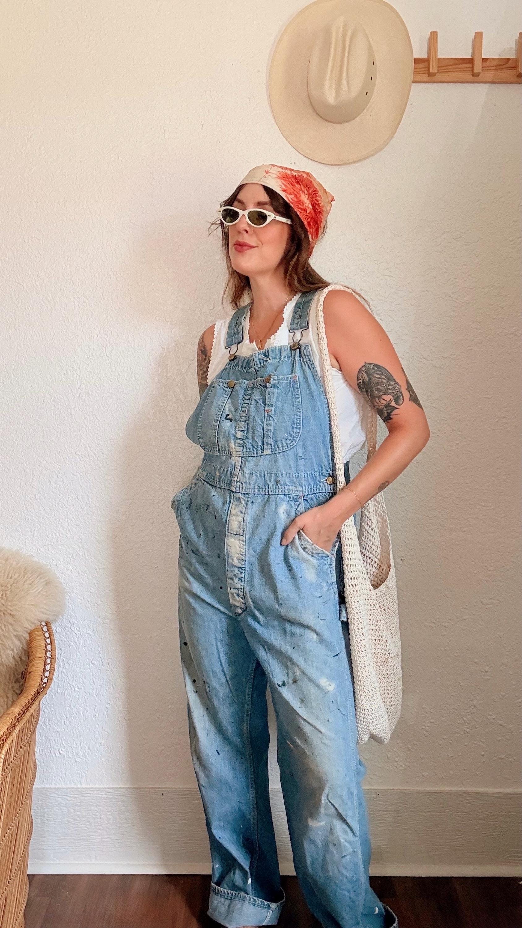 Vintage Painters Overalls - Etsy