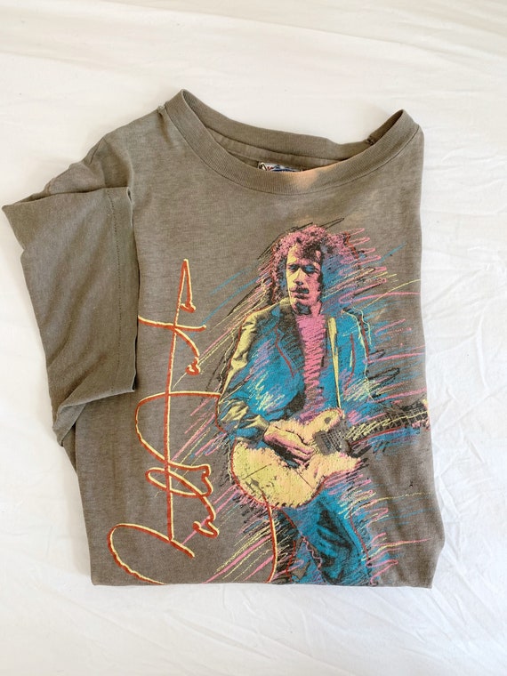 vintage 80s santana t-shirt / vintage santana conc
