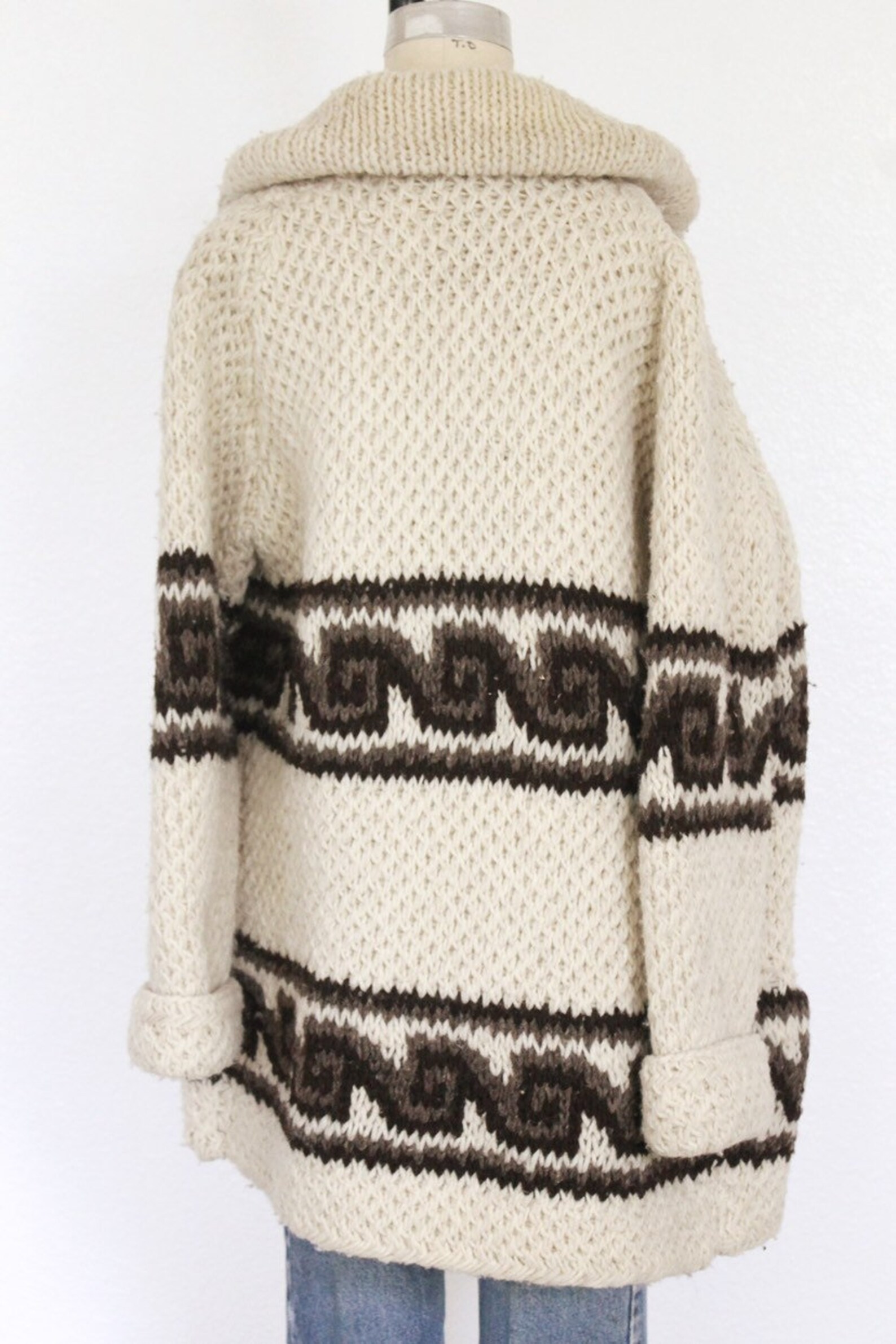 Vintage mexican wool cardigan vintage 70s boho hippie | Etsy