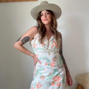 Vintage Gunne Sax Style Prairie Dress – 70s Cottagecore Maxi Dress – Boho Lace-Up Corset Dress – Romantic Victorian Dress – Festival Peasant
