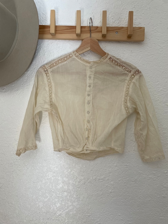 Edwardian lace blouse / Antique lace blouse / edw… - image 3
