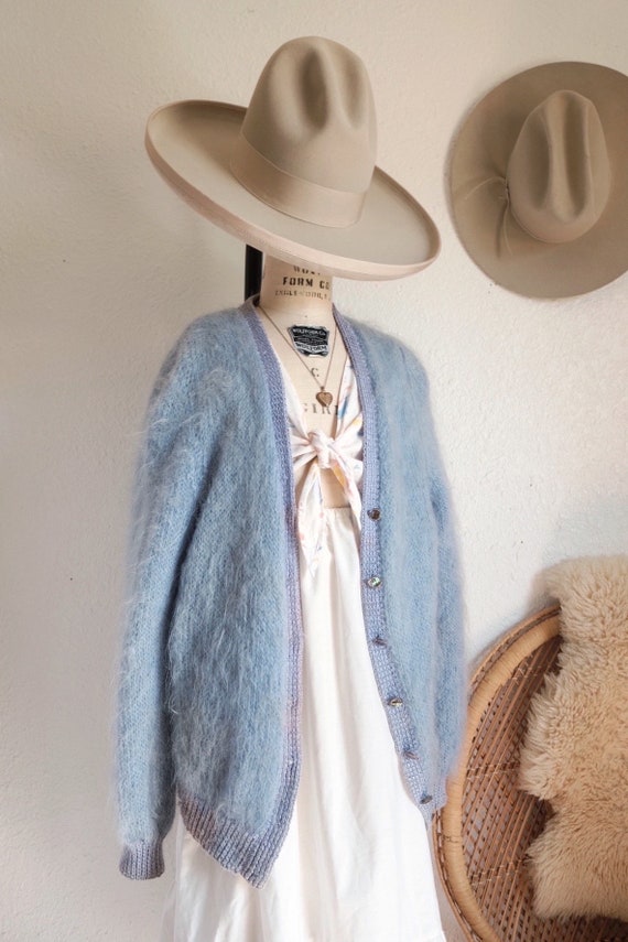 vintage mohair cardigan / mohair cardigan / vintag