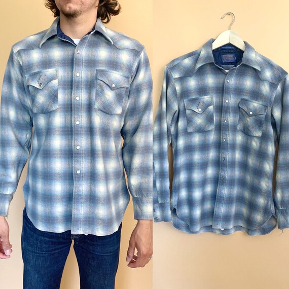 Vintage pendleton flannel western button down / 19