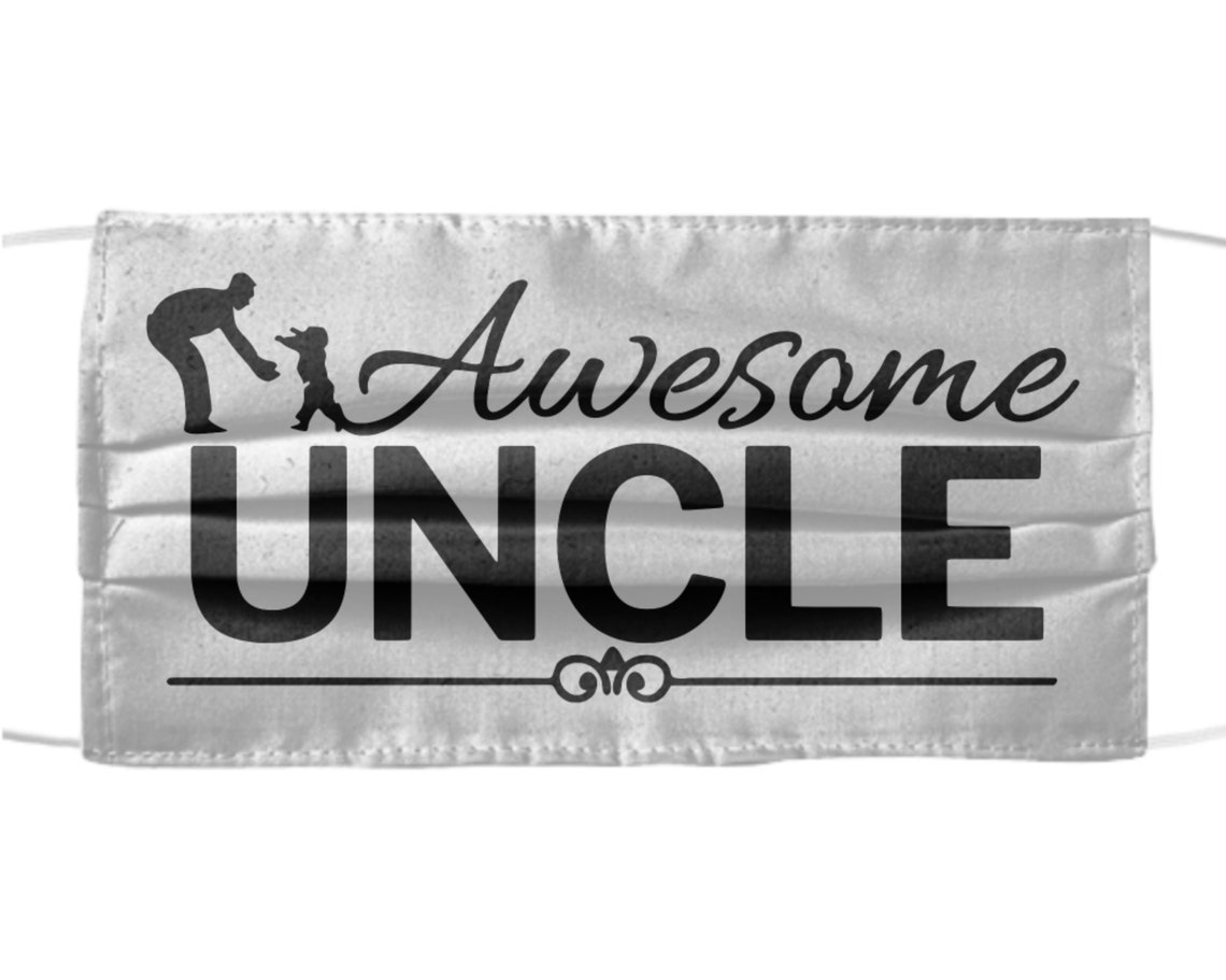 Awesome Uncle Protective Face Mask Reusable Washable Face Etsy