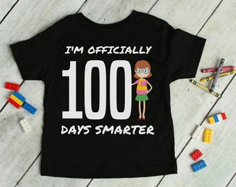 100th Day of School Shirt For Kids - I'm Officially One Hundred Days Smarter Tee