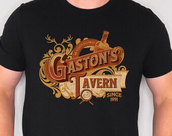 Gaston's Tavern Shirt, Beauty And The Beast Shirt, Men's Disney Shirt, Disneyland Disney World Dad Shirt, Funny Disney Men's Shirt