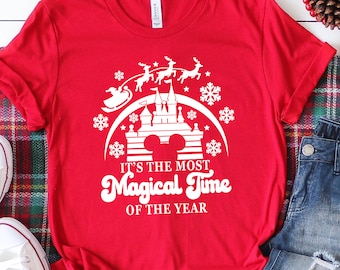 Disney Christmas Shirt, Most Magical Time Shirt, Disneyland Christmas Shirt, Disney World Christmas Shirt, Epcot Christmas Shirt