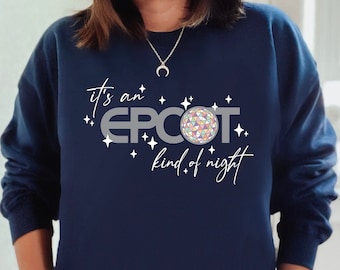 Epcot Kind Of Night Sweatshirt, Epcot Sweatshirts, Disney World Sweatshirt, Disney World Disco Retro Shirt
