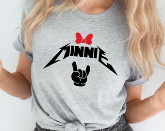 Minnie Disney Shirt, Disney Shirt, Disneyland Shirt, Kids Disney Shirt, Disney Rock And Roll Shirt, Funny Disney Shirt, Adult Disney Shirt