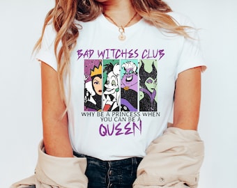 Bad Witches Club Halloween Shirt, Mickey's Not So Scary Shirt, Disneyland Disney World Halloween Shirt, Oogie Boogie Bash Shirt, Ursula