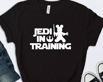 Jedi In Training Shirt, Disney Family Shirts, Disneyland Shirt, Star Wars Shirt, Kids Disney Shirt, Youth Disney Shirt, Mickey Shirt