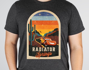 Radiator Springs Shirt, Lightning McqueenShirt, Men's Disney Shirt, Disneyland Dad Shirt, Men's California Adventure Shirt, Disney Dad Shirt
