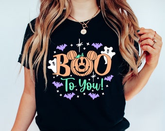 Boo To You Disney Halloween Family Shirts, Mickey's Not So Scary Shirt, Disneyland Disney World Halloween Shirt, Oogie Boogie Bash Shirt