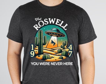 Visit Roswell Shirt, Funny Roswell Alien Shirt, Funny Alien Shirt, Graphic Tee, Funny T-shirt, Funny Dad Shirts, UFO Retro Shirt