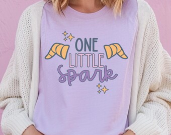 One Little Spark Epcot COMFORT COLORS Shirt, Figment Disney World Shirt, Oversized Disney Shirt, Magic Kingdom Shirt, Spaceshirt Earth Shirt