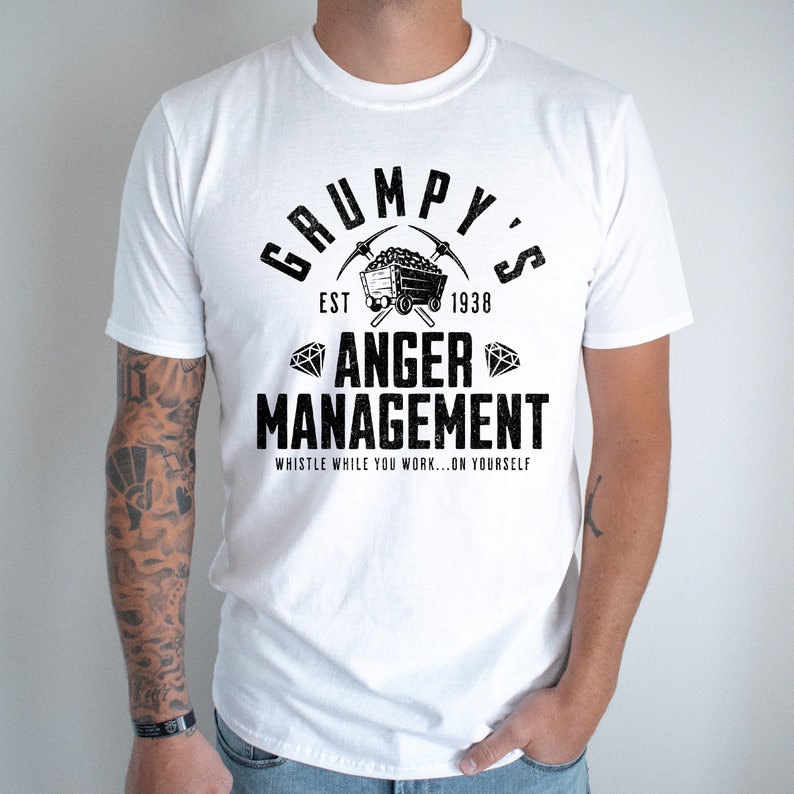 Grumpy's Anger Management Shirt, Funny Disney Shirt, Seven Dwarfs Shirt ...
