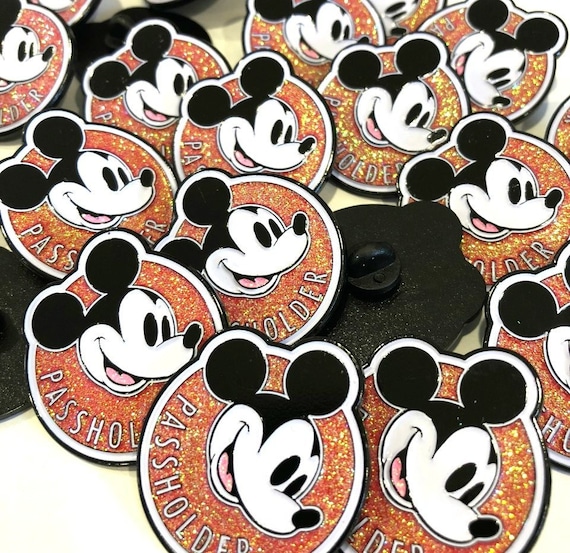 Passholder Enamel Pin, Disney Pins, Mickey Mouse Pin, Disney Pin