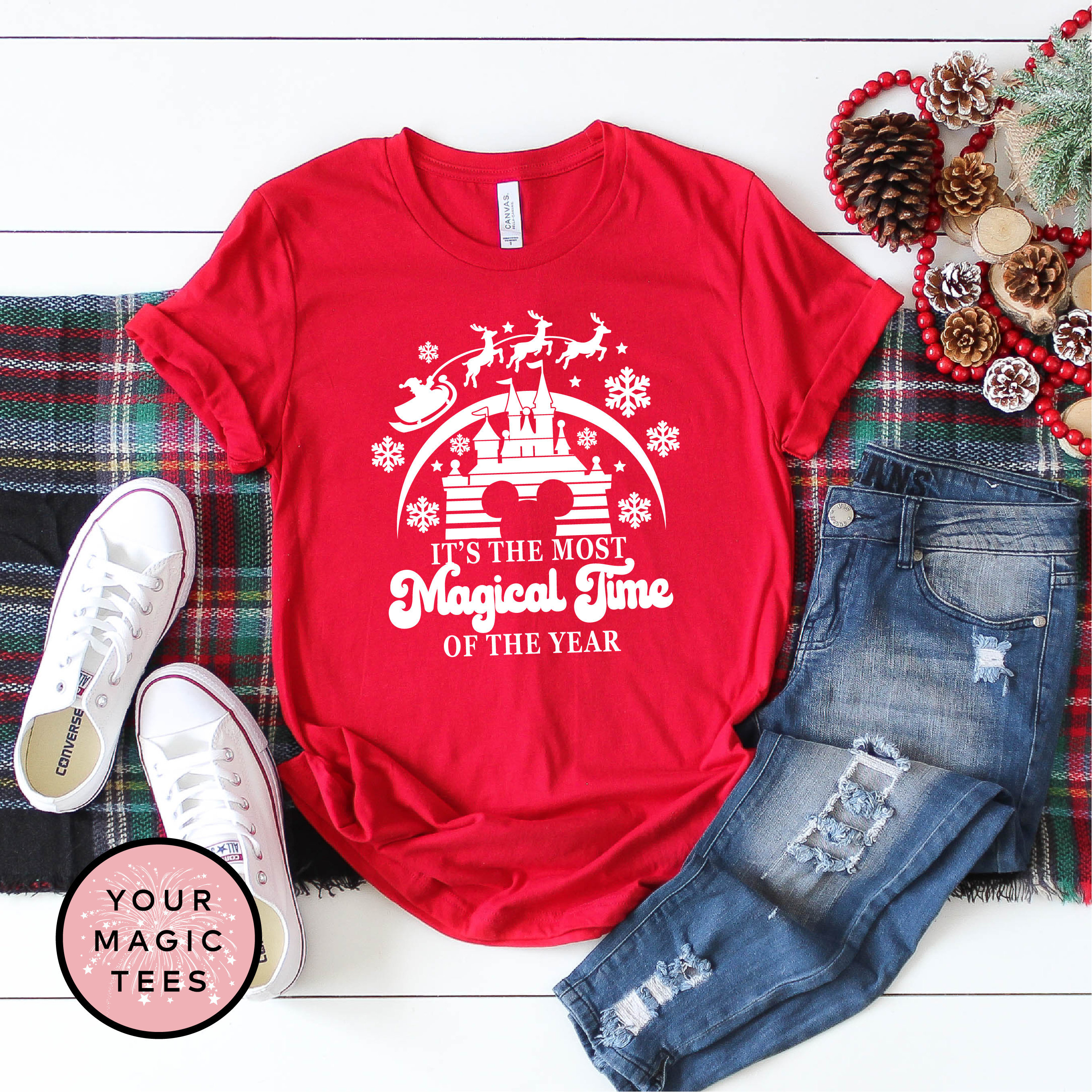 Discover Disney Christmas Shirt, Most Magical Time Shirt
