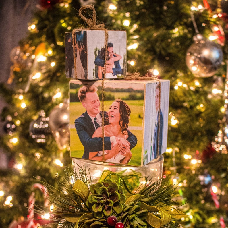 Customized Wooden Photo Cubes - Personalized Wood Memory Block, Home ...