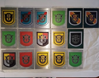 One Special Forces brushed aluminum print of your choice