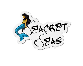 Seacret Seas Brand - Mermaid - Die-Cut Magnets