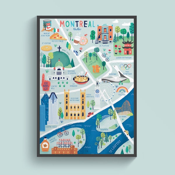 Carte de Montréal