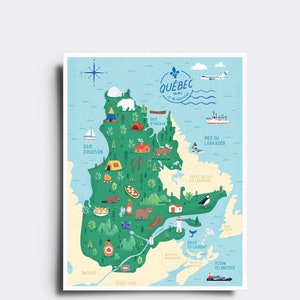 Cartes postales Québec & Divers Carte du Québec