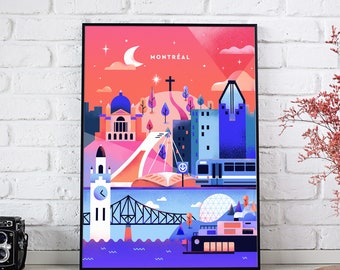 Pink Montreal Poster