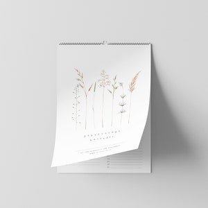 Perpetual Birthday Calendar | Calendar | birthday | A4 | hand painted | sustainable printing | 100% recycled paper | Christmas