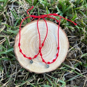 Sweetie bracelet, 7 knots bracelet, protection bracelet, red bracelet, vibes bracelet, good energy bracelet, lucky bracelet, minimal bracelet