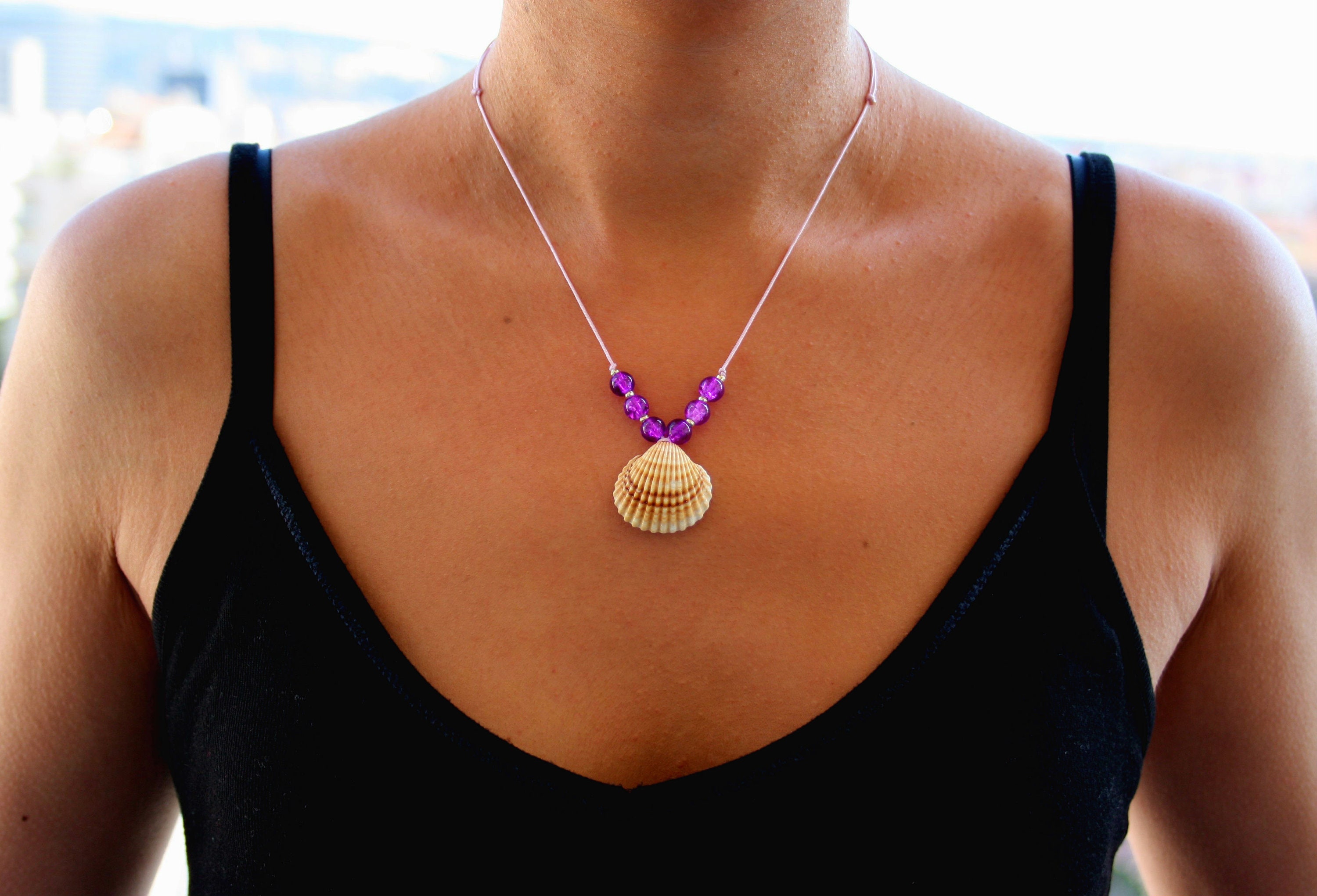 Violetaa Shell Pendant Necklace for Women Sea Beach Necklaces Shell Jewelry Shell Pendant Necklace 2019 Violetaa Shell Pendant Necklace for Women Sea Beach Necklaces Shell Jewelry Shell Pendant Necklace 2019