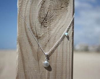 Mini Baby Shell Necklace, seashell necklace, minimalist necklace, jewelry beads, boho necklace, ibizastyle, shell pendant, minimalist summer chain,
