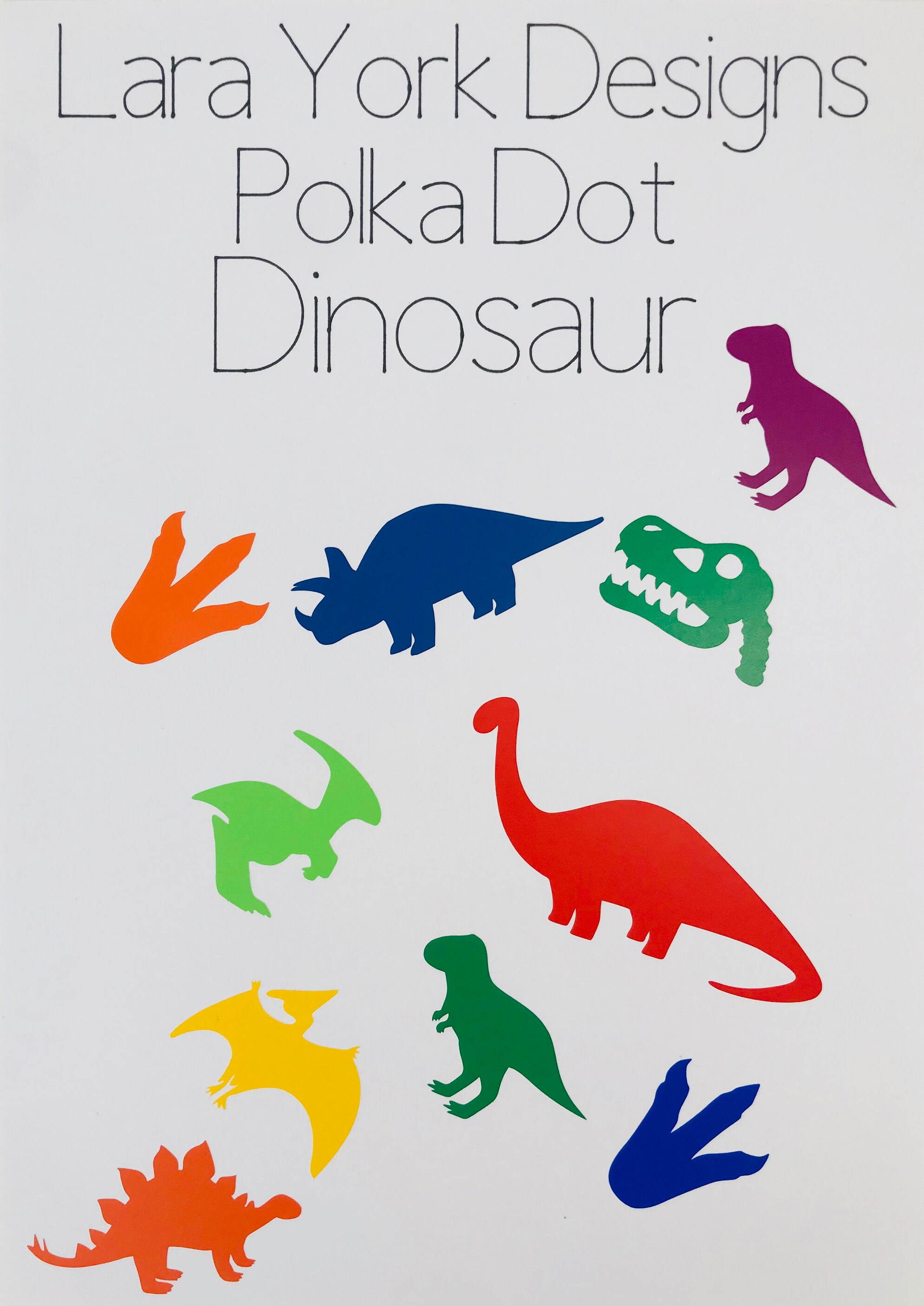 Dinosaur Polka Dot Printables