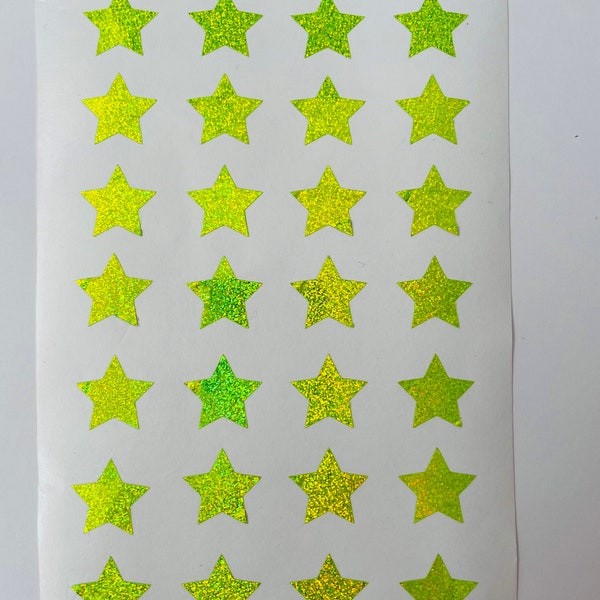 Star Stickers in Vinyl Glitter any colours Ideal for School ,Bottles Pencil cases, Journals, Scrapbooking, Envelope Decorations,Free Postage