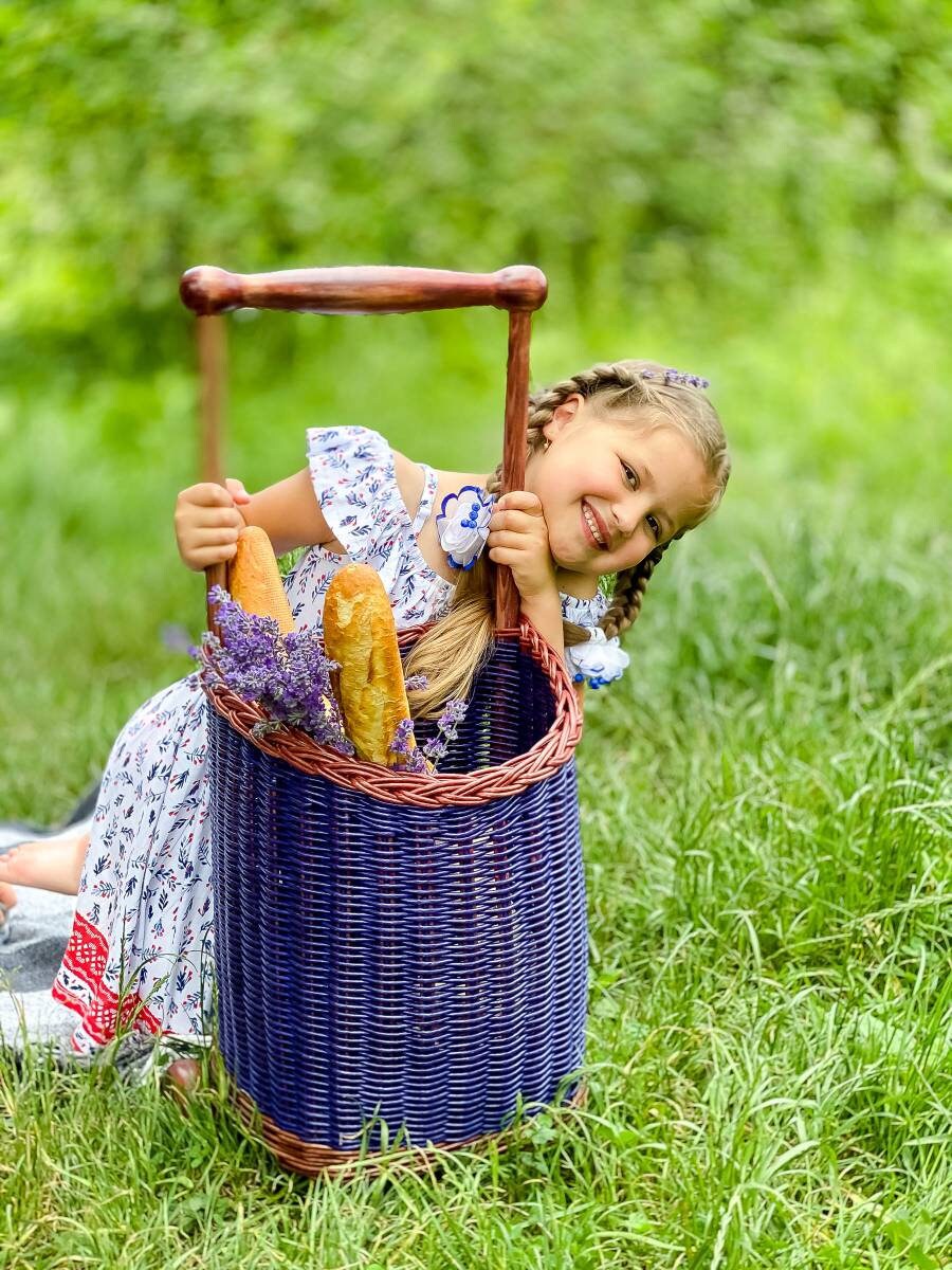 Wicker Trolley Wicker Shopping Trolley Wicker Shopping Cart Etsy