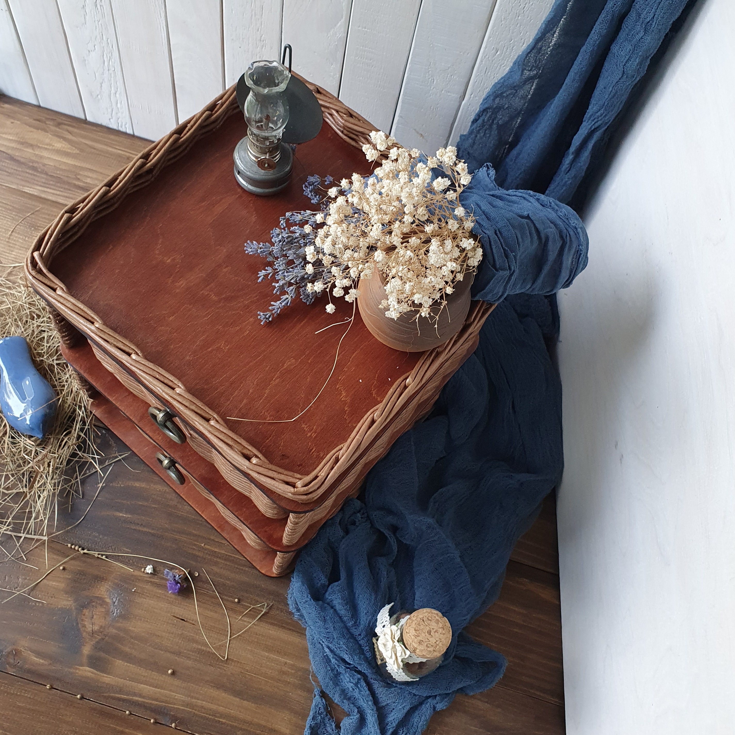 Wicker Storage Chest Chest of Drawers Modern Wicker Furniture Etsy