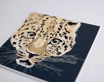 Jaguar - big cat - childrens bedroom artwork - nursery decor - wildlife enthusiast