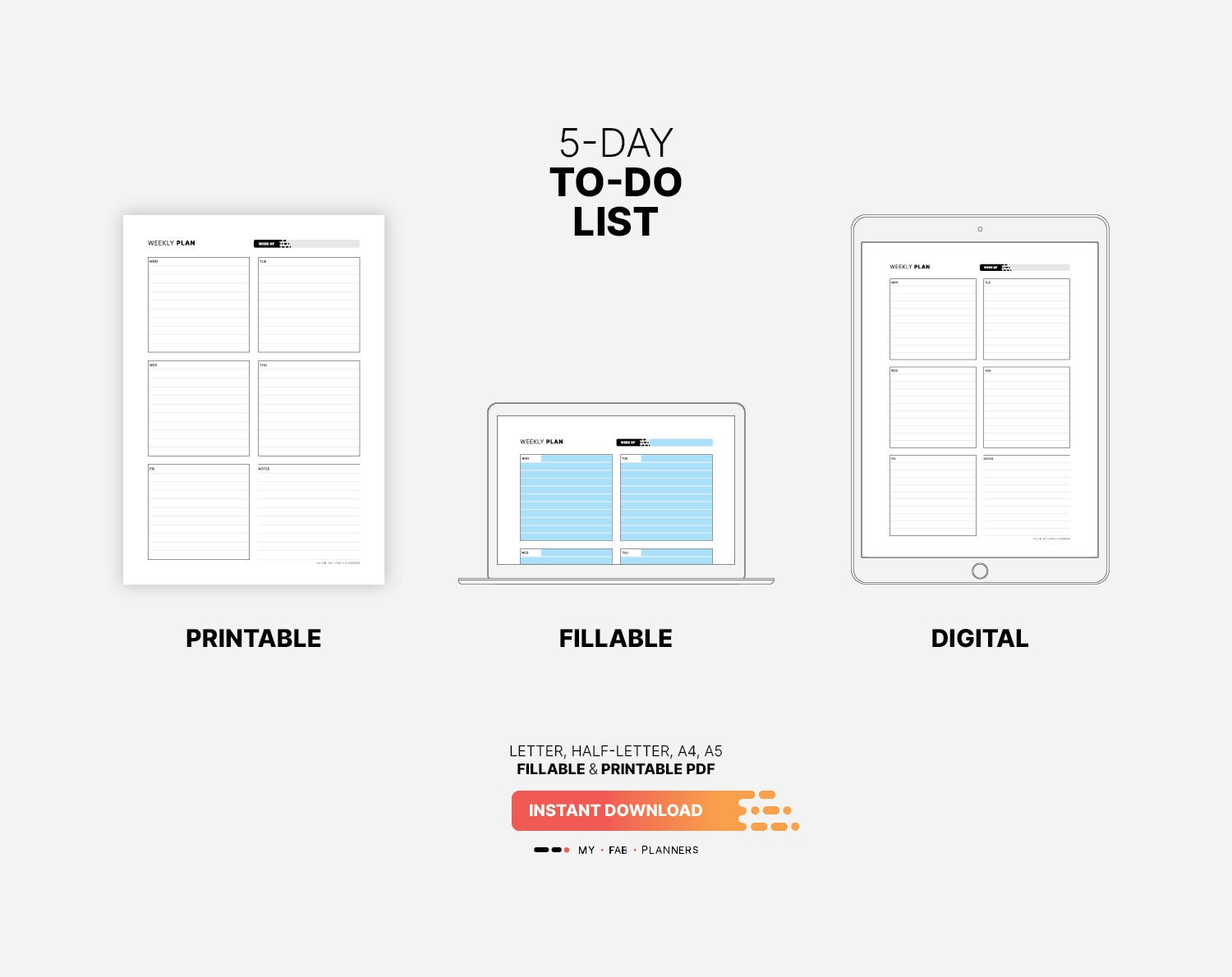 5-day-to-do-list-template-printable-work-at-home-planner-fillable