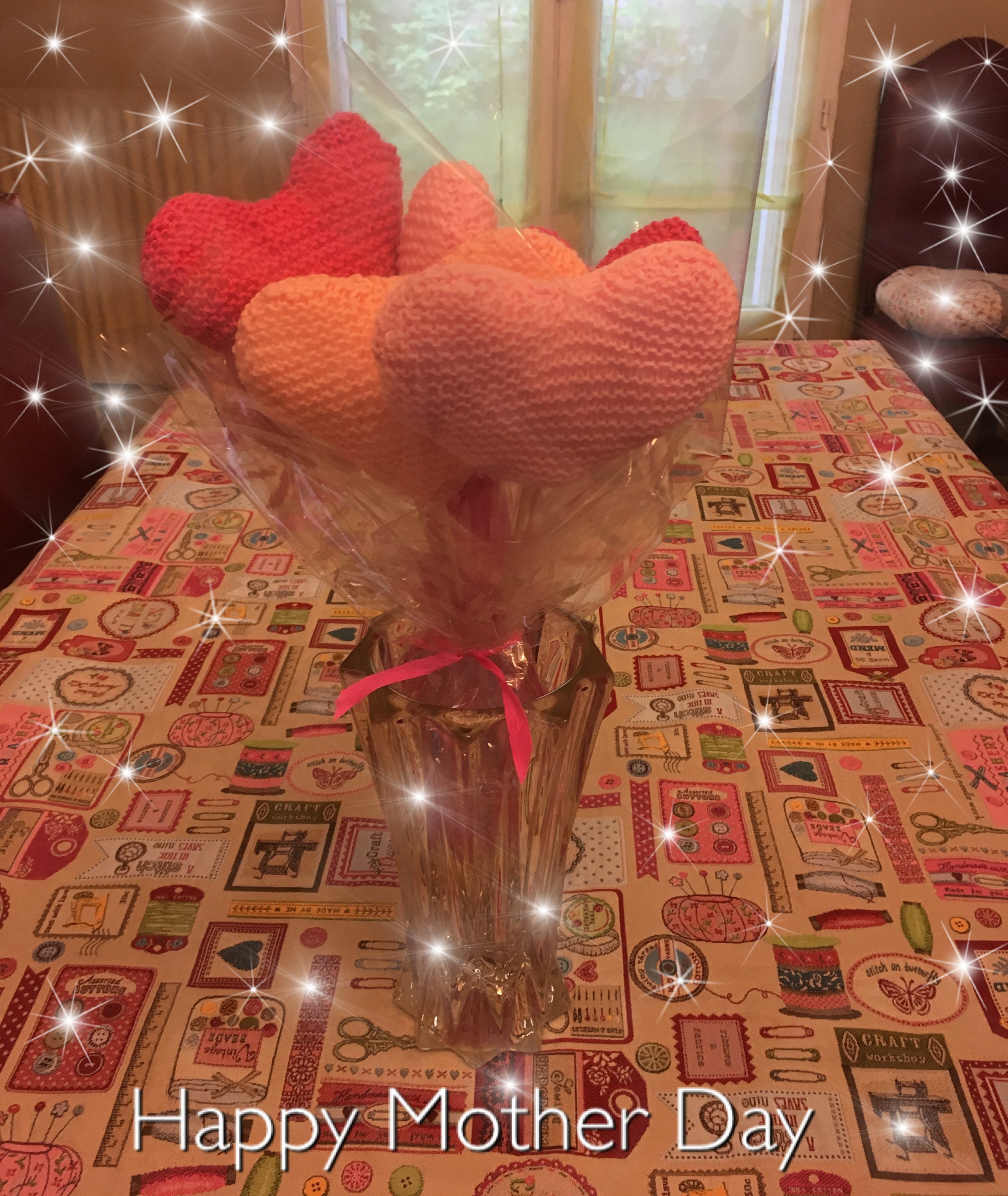 Bouquet de Fleurs en Cœurs