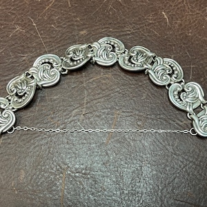 Vintage 1970&#39;s Signed Margot De Taxco Sterling Silver Bracelet #5199