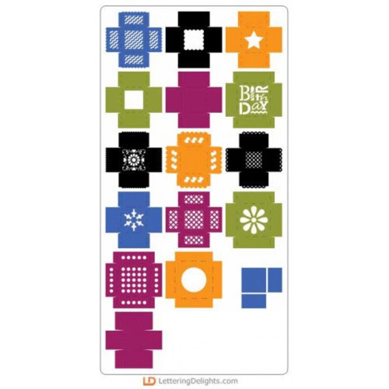 Boxes Included in Multiple File Types SVG PDF AI for Cricut and Silhouette Machines 12 Gift Boxes Digital Cut Files for Cutting Machines