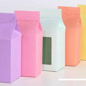 Milk Carton Boxes Digital Cut Files for Cutting Machines - SVG PDF AI for Cricut and Silhouette Machines